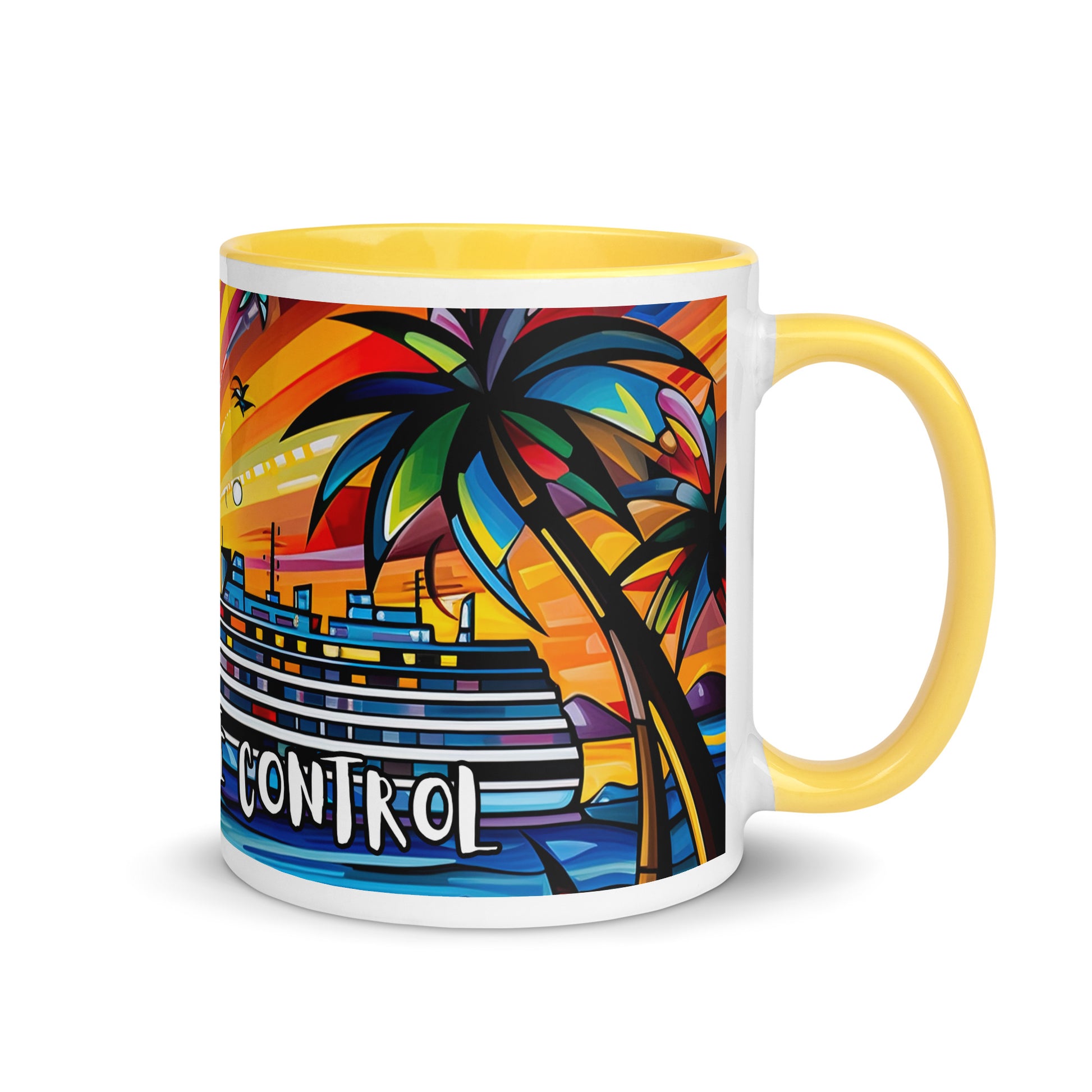 On Cruise Control Mug with Color Inside - Sunshine on the Seas
