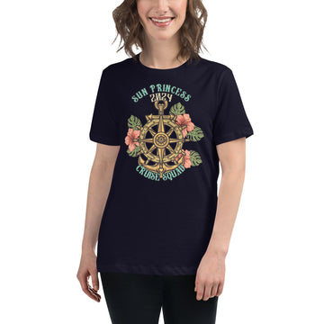 Sun Princess Cruise Squad 2024 Women's Relaxed T-Shirt