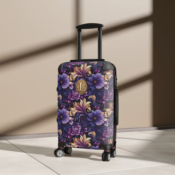 Purple Paisley Monogrammed Suitcase
