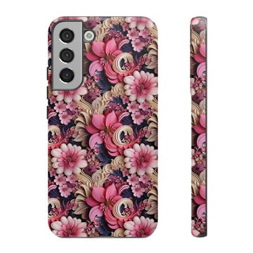 Pink Paisley Cell Phone Tough Cases - iPhone, Galaxy, Pixel