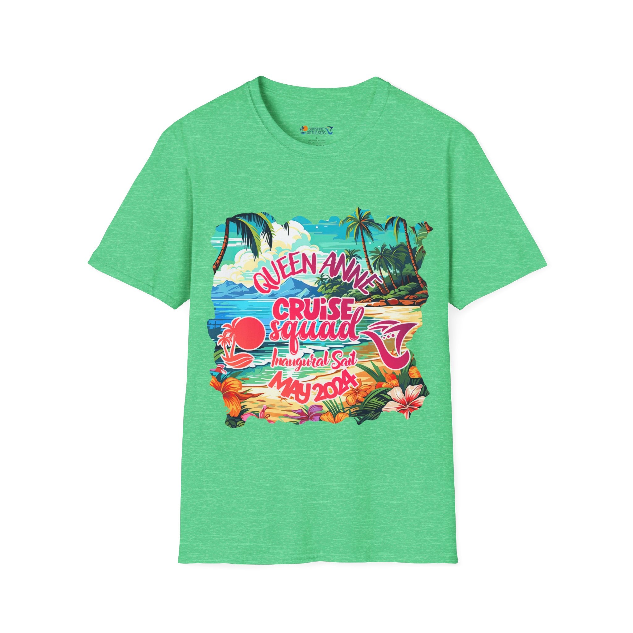 Queen Anne Cruise Squad Inaugural Sailing May 2024 Unisex Soft-style Shirt