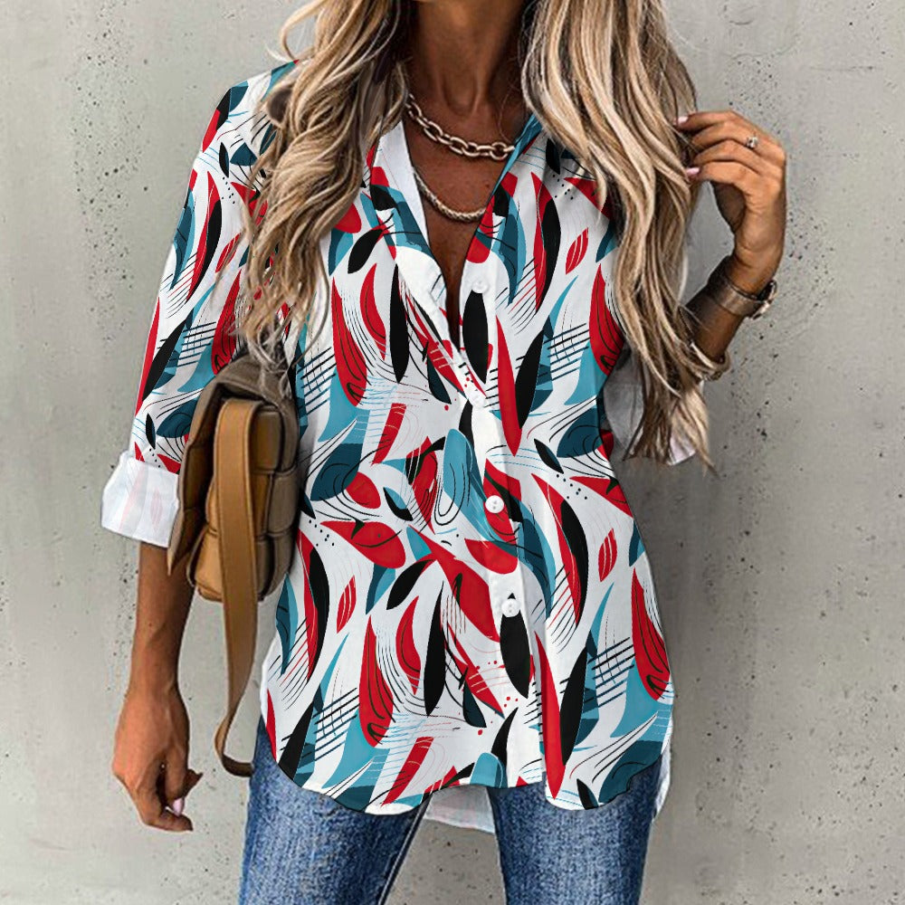 Abstract Women's Hawaiian Shirt