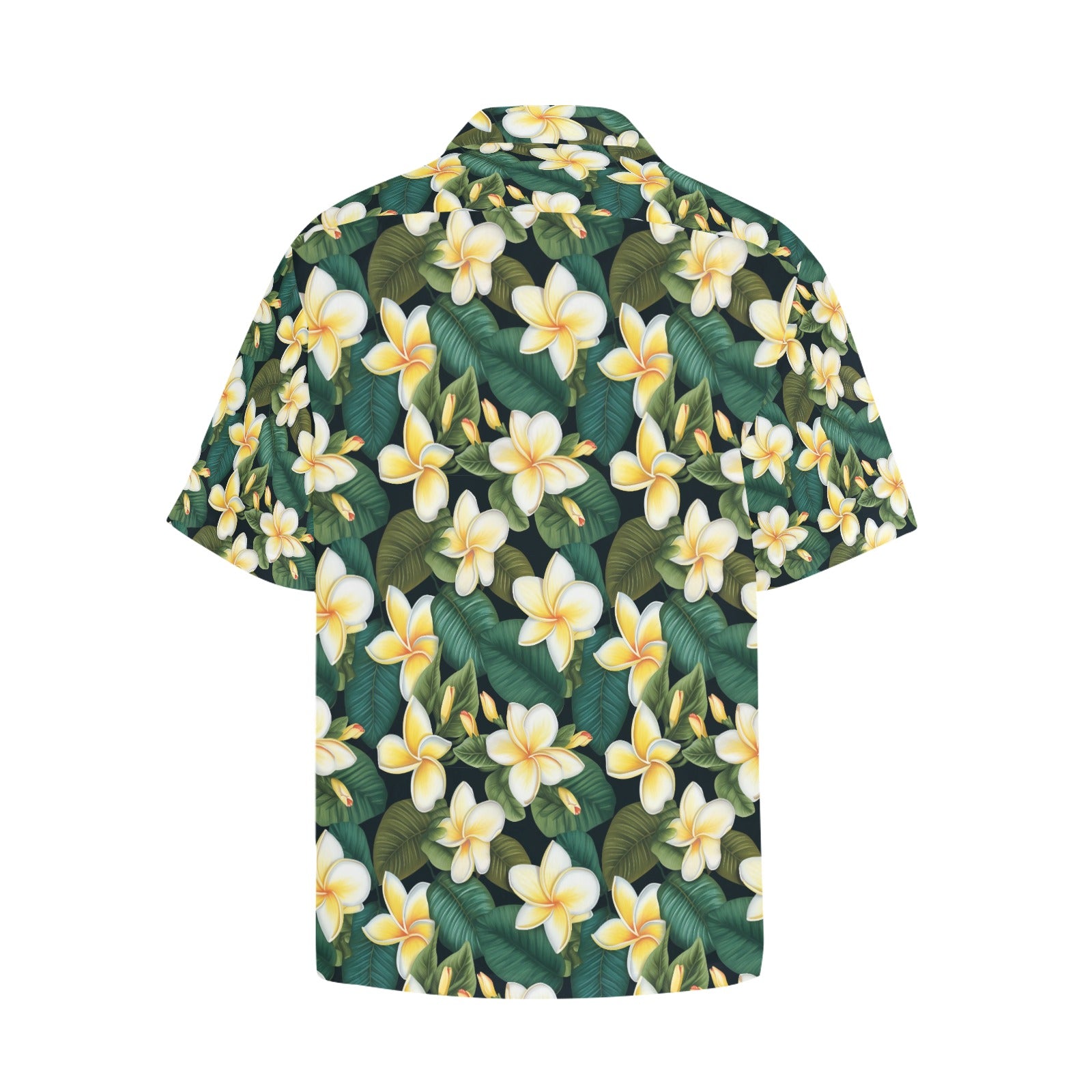 Plumeria Men's Hawaiian Shirt With Chest Pocket - Sunshine on the Seas