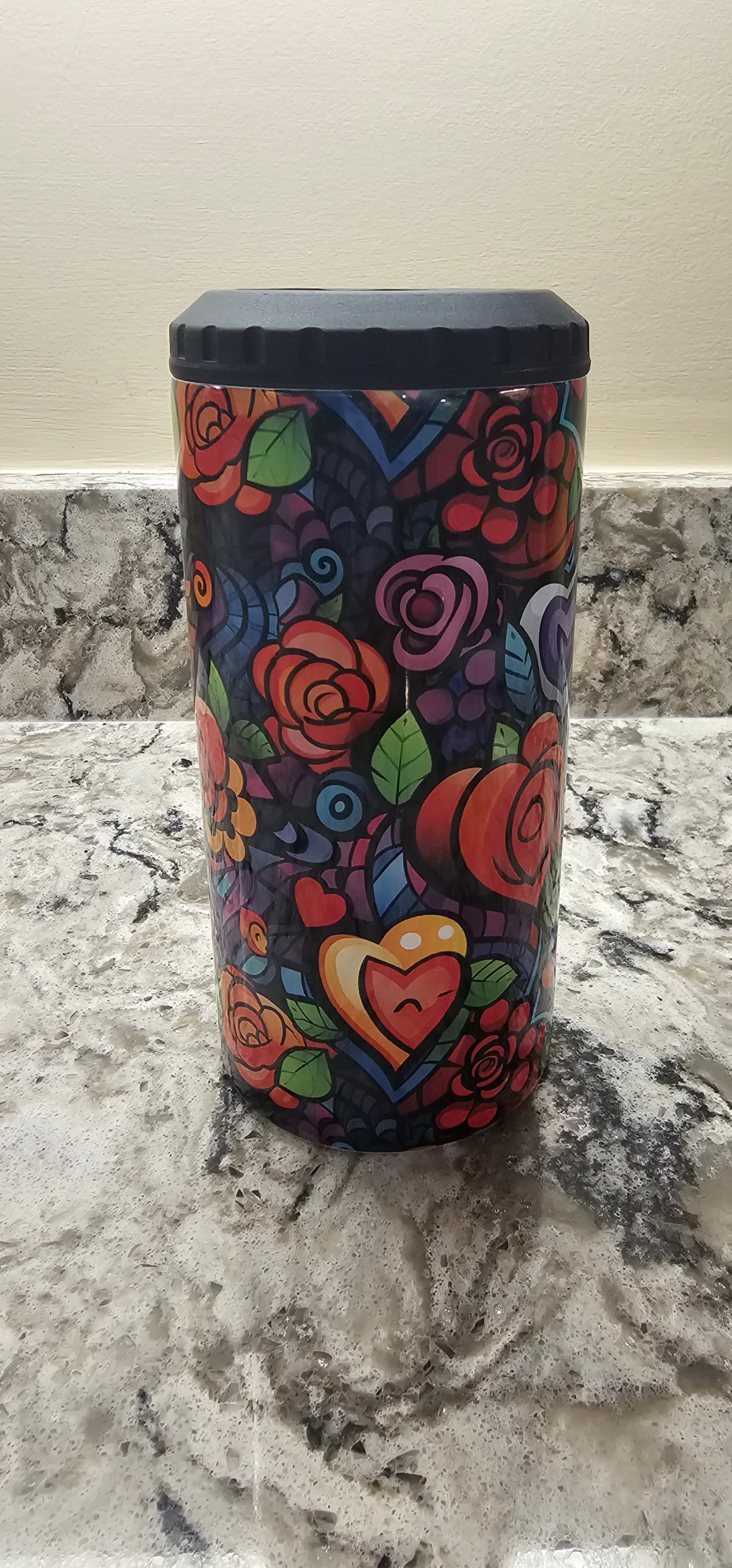 4-in-1 Roses & Flowers Can Cooler/16oz Tumbler - Sunshine on the Seas