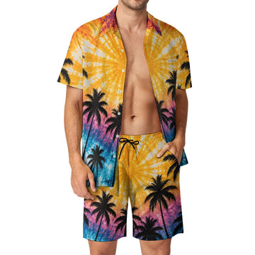 Sunset Palm Trees Leisure Beach Suit