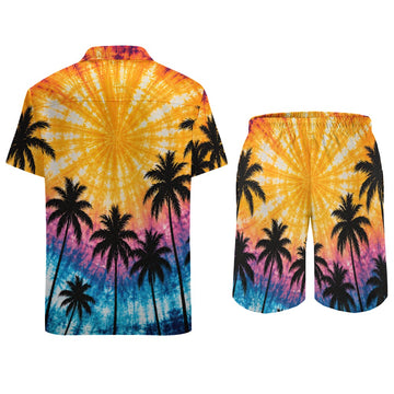 Sunset Palm Trees Leisure Beach Suit
