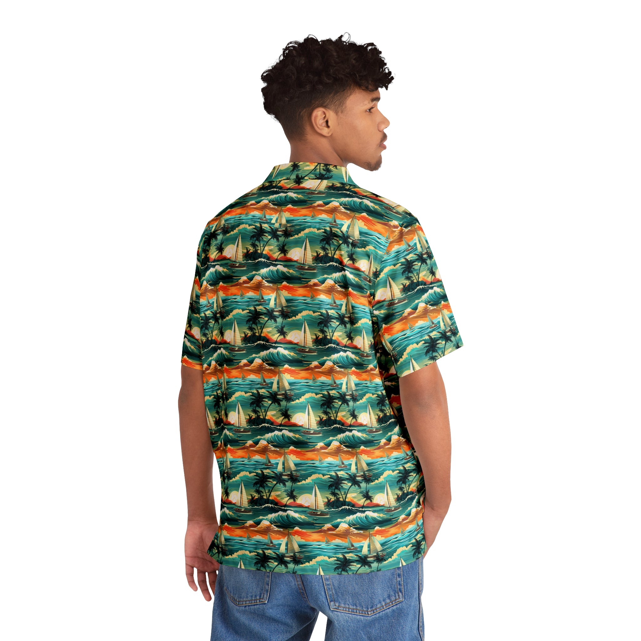 Surfin' Sunset Men's Hawaiian Shirt