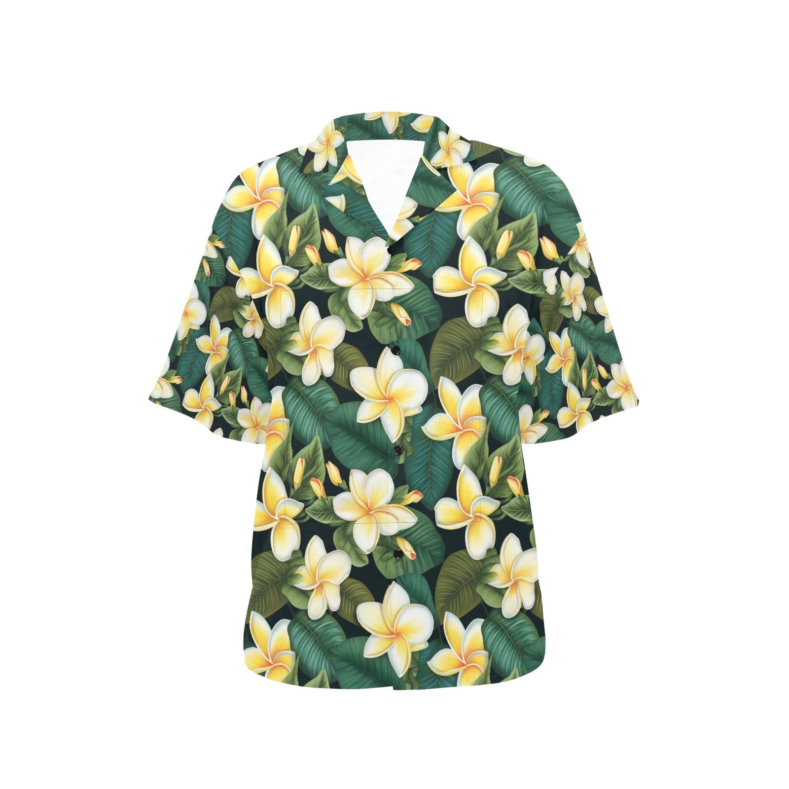 Plumeria Hawaiian Shirt for Women - Sunshine on the Seas