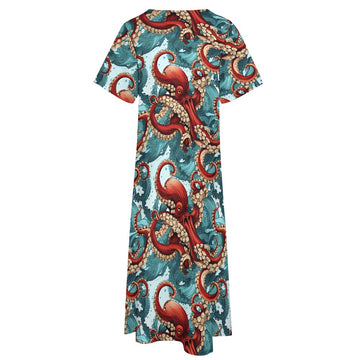 Octopus 7-point Sleeve Dress