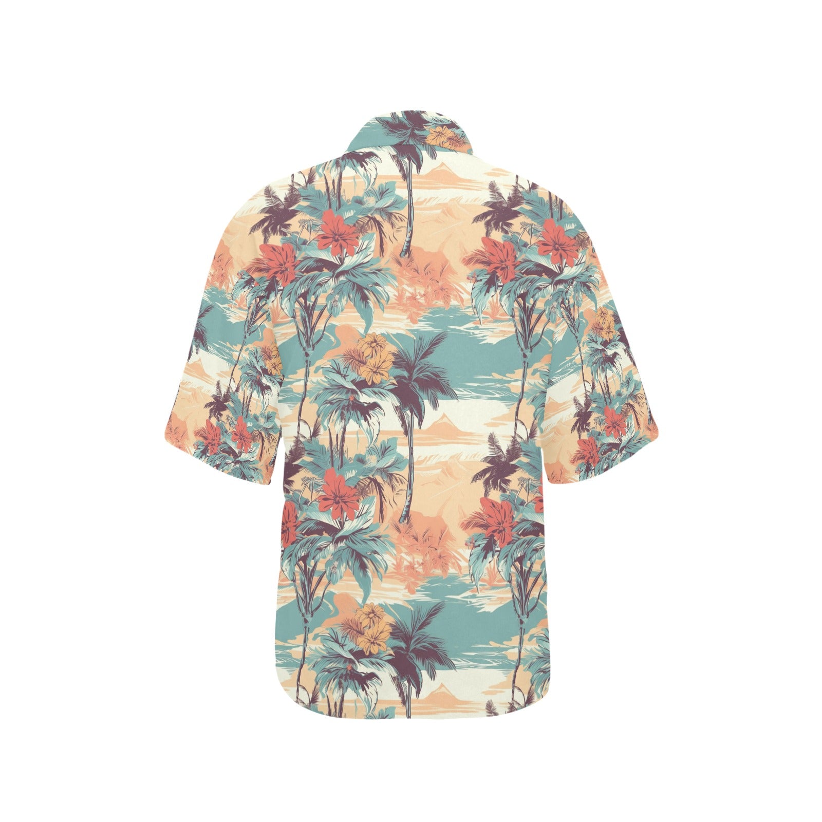 Palm Tree Hawaiian Shirt for Women - Sunshine on the Seas