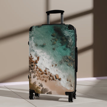 Tropical Beach Shoreline Suitcase