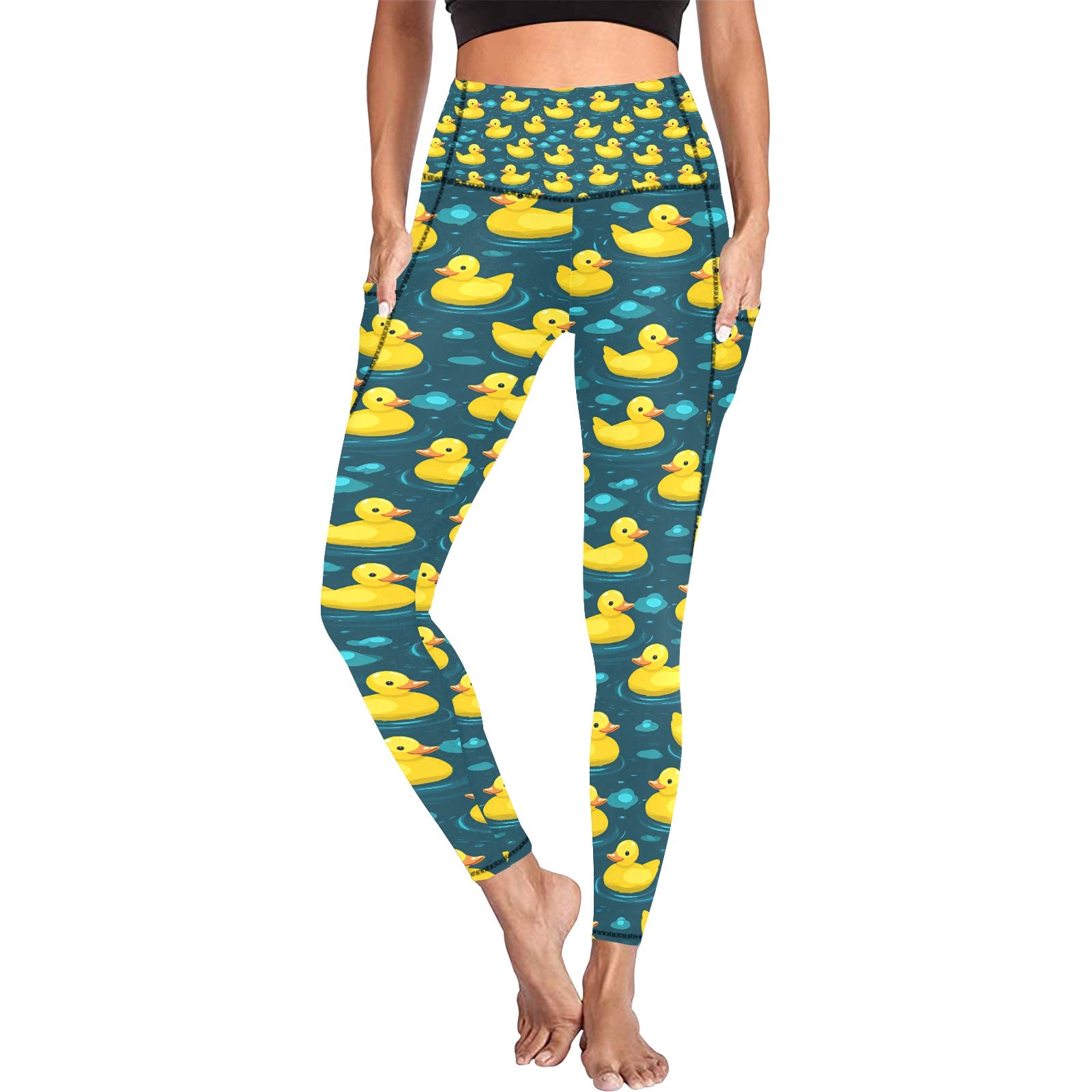 Rubber Duck Leggings with Pockets