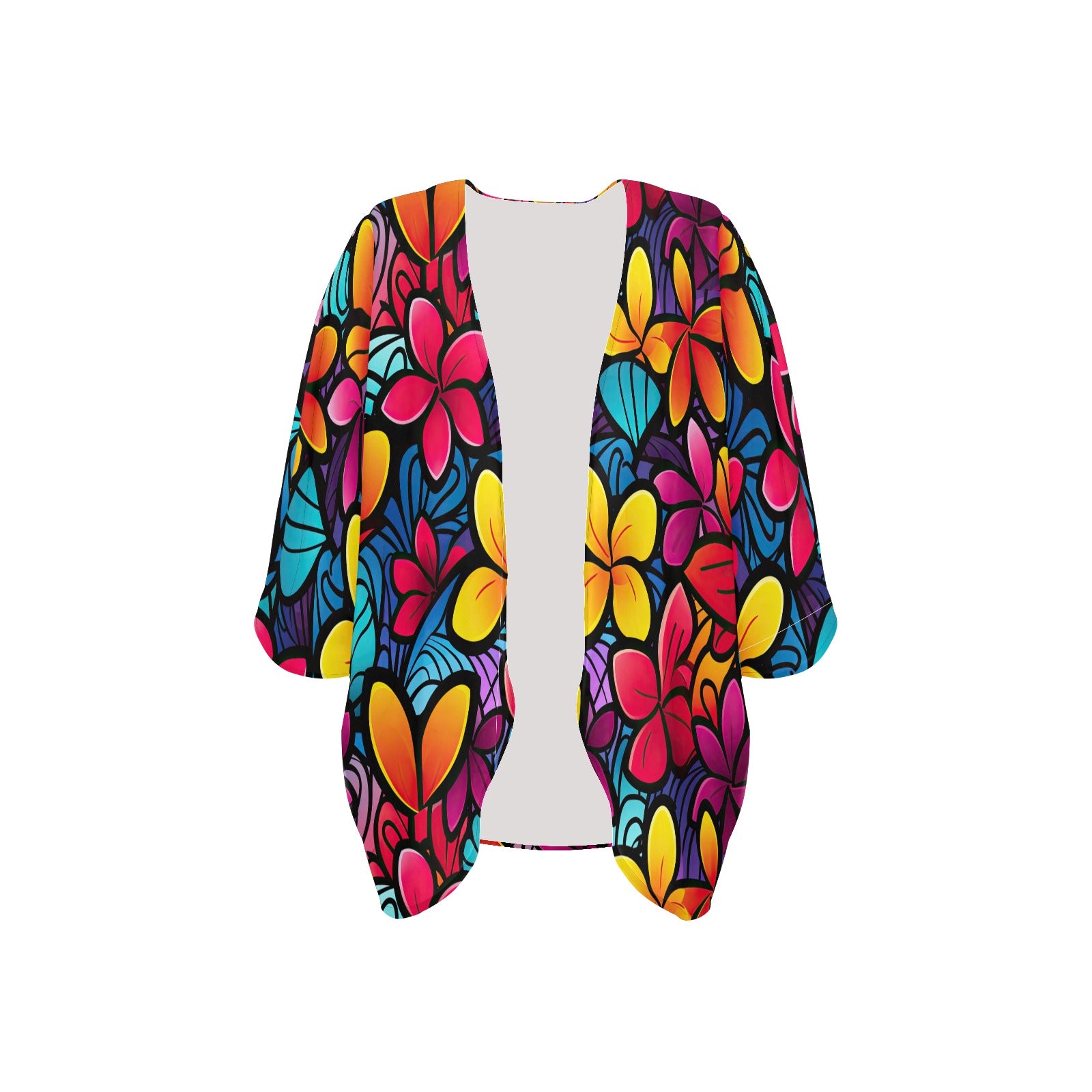 Colorful Women's Kimono Chiffon Cover Up - Sunshine on the Seas