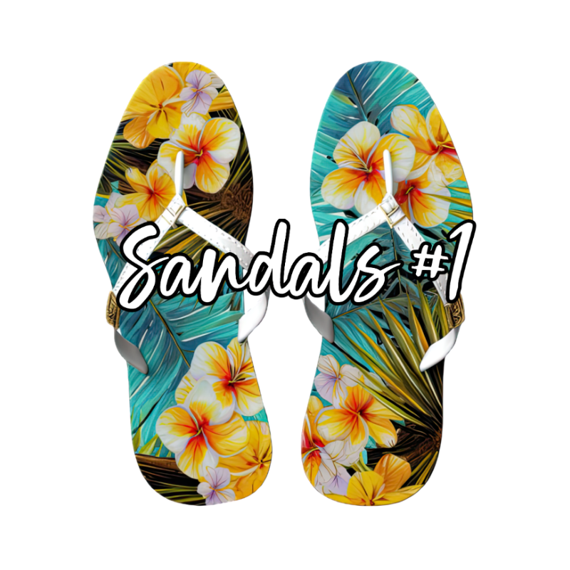 Custom Personalized Tropical Sandals Cruise Door Magnets - Sunshine on the Seas