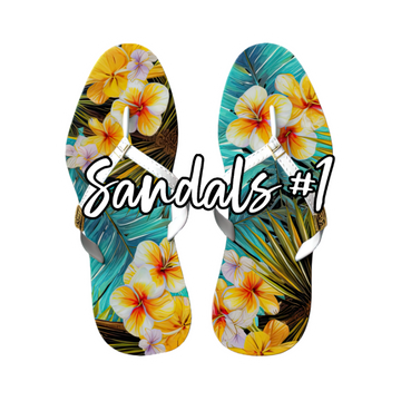 Custom Personalized Tropical Sandals Cruise Door Magnets