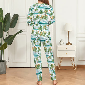 Tropical I'd Rather Be Cruising Soft Women's Pajama Set