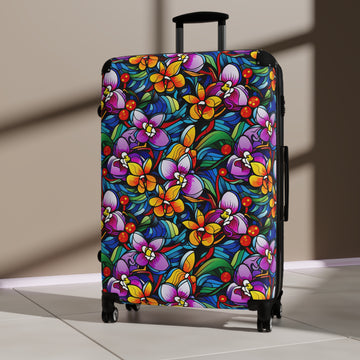 Purple Orchids Suitcase
