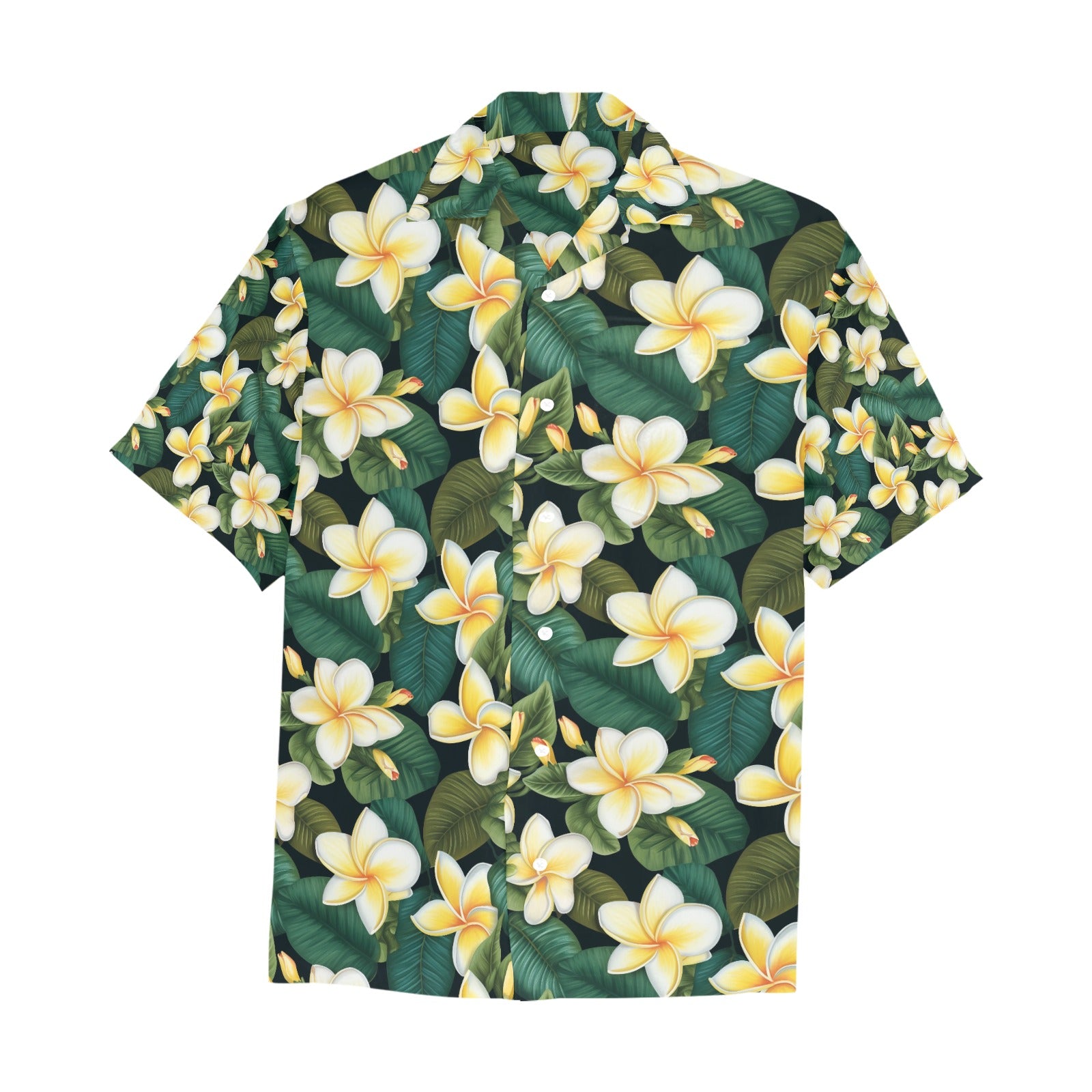 Plumeria Men's Hawaiian Shirt With Chest Pocket - Sunshine on the Seas