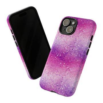 Pink Glitter Cell Phone Tough Cases - iPhone, Galaxy, Pixel
