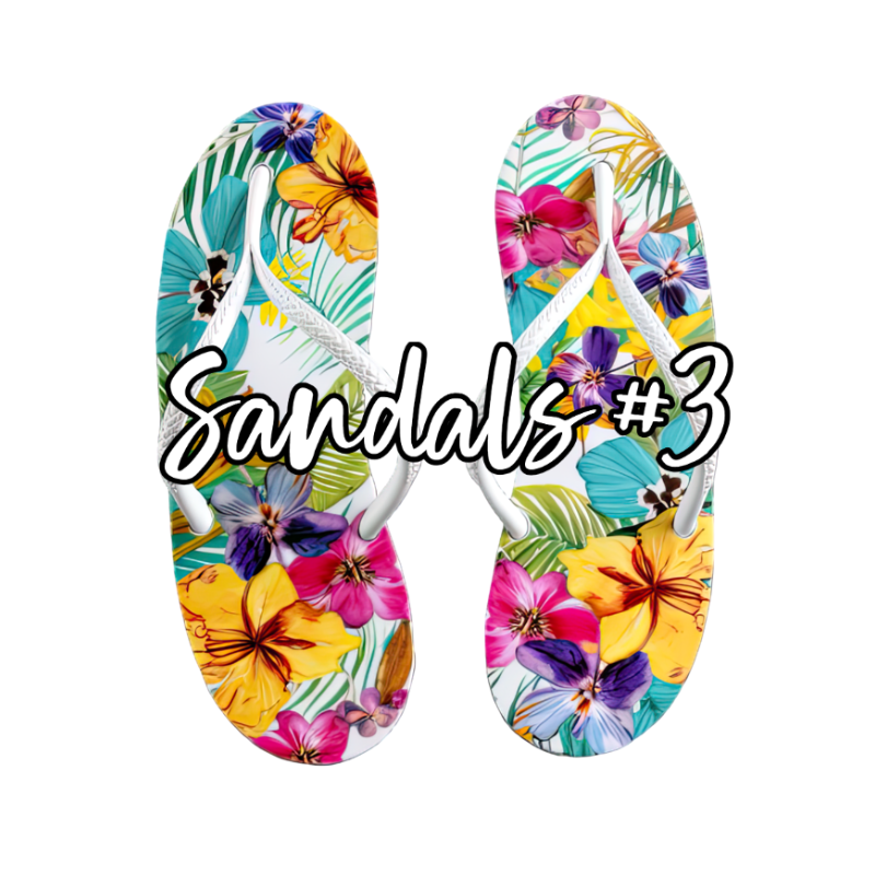 Custom Personalized Tropical Sandals Cruise Door Magnets - Sunshine on the Seas