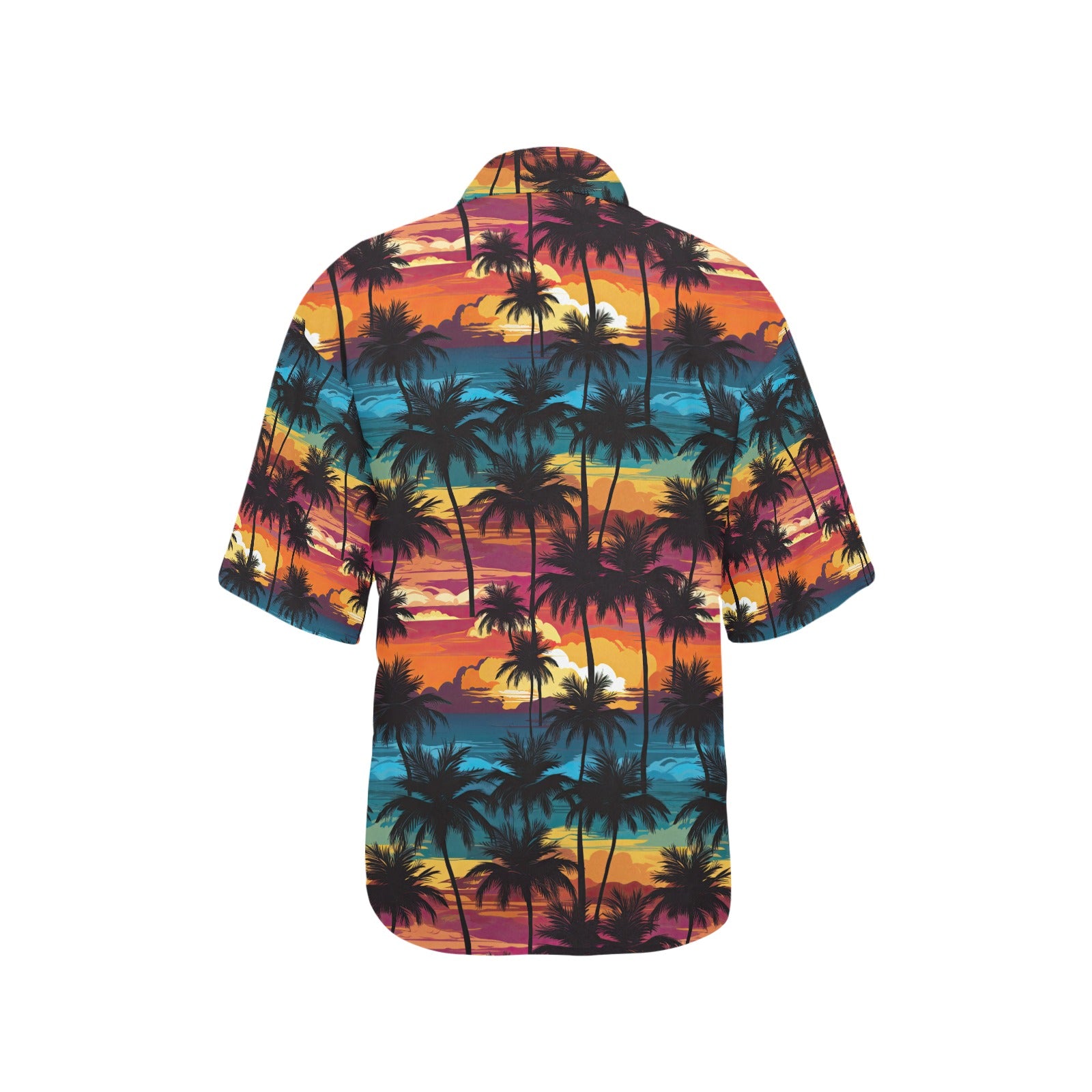 Palm Tree Sunset Hawaiian Shirt for Women - Sunshine on the Seas