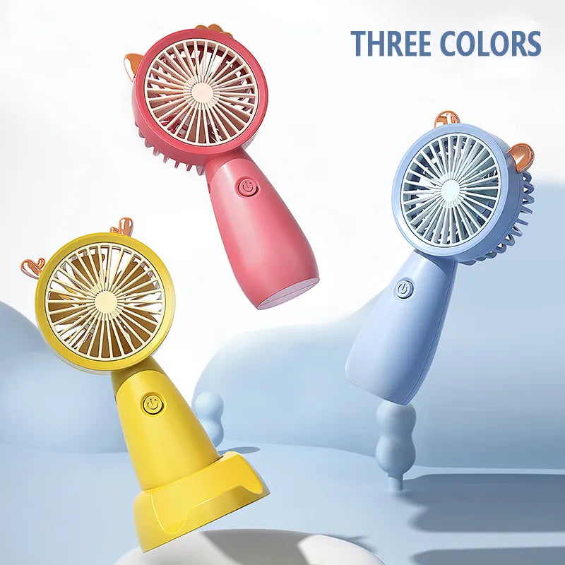 USB Mini Handheld Fan Outdoor Mini Creative Desktop Office Mute Charging Portable Handheld Fan