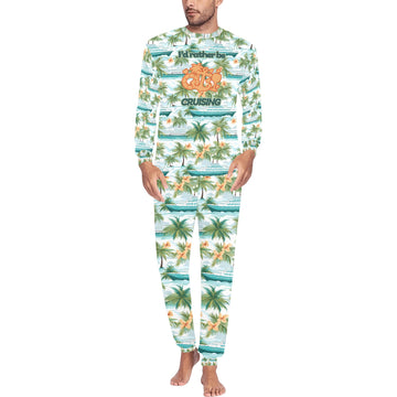 Tropical I'd Rather Be Cruising Men's Pajama Set