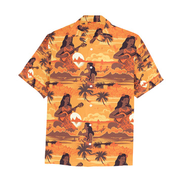 Hula Girl Men's Hawaiian Shirt