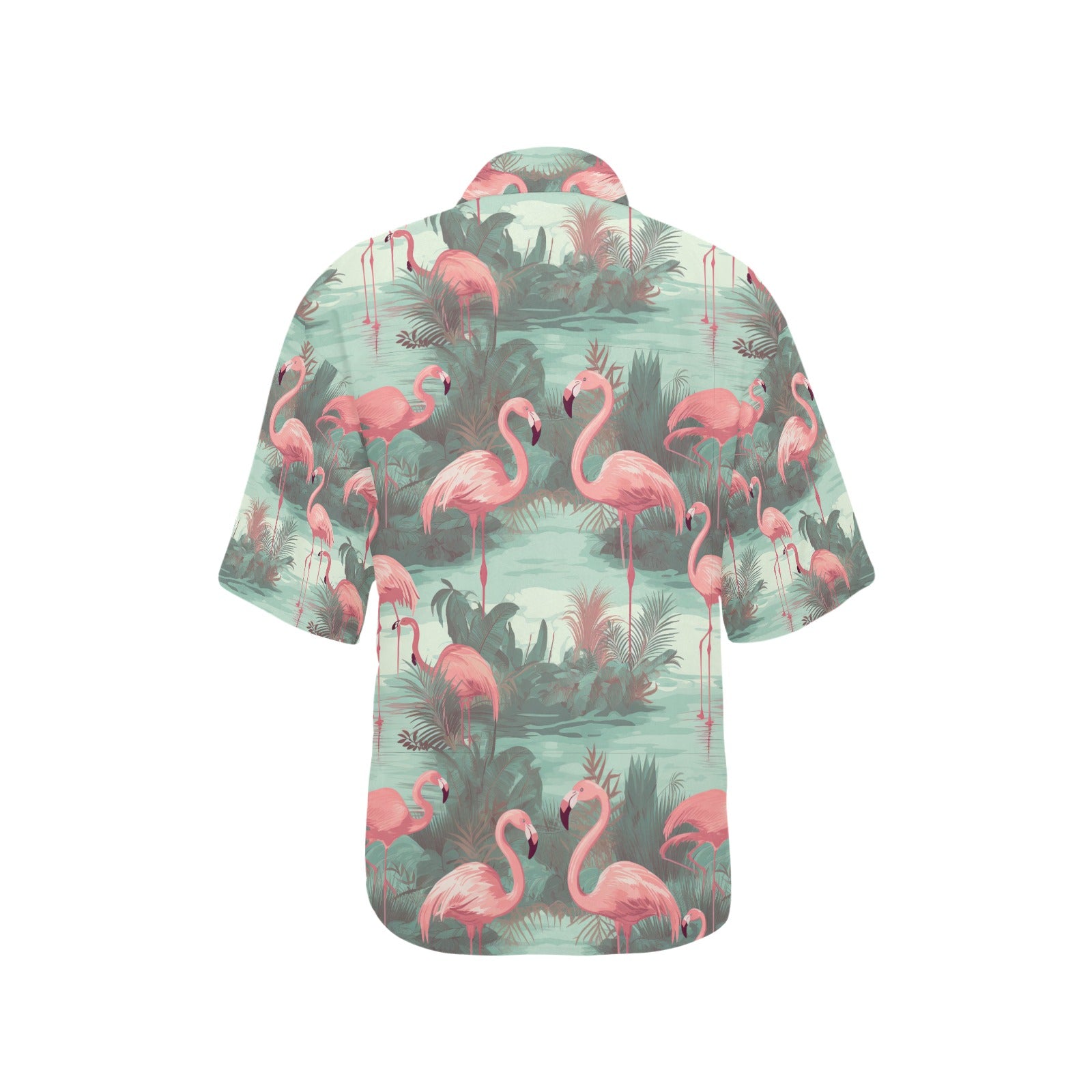 Flamingo Hawaiian Shirt for Women - Sunshine on the Seas