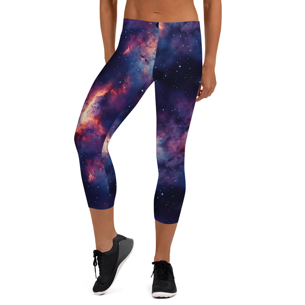 Galaxy Capri Leggings - Sunshine on the Seas