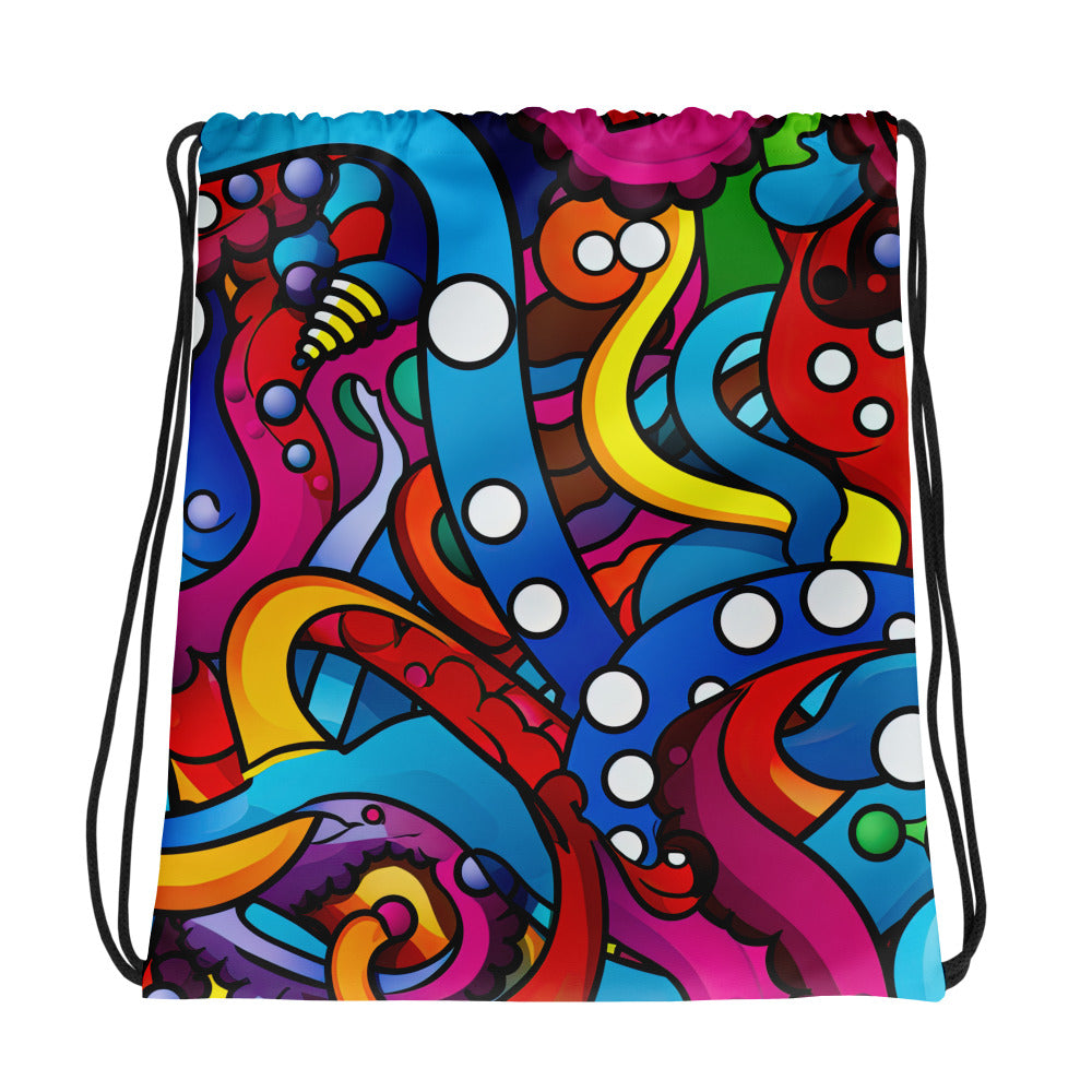 Octopus Tentacles Drawstring bag - Sunshine on the Seas