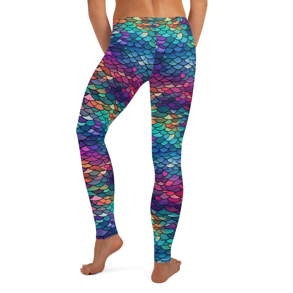 Rainbow Mermaid Women's Leggings - Sunshine on the Seas