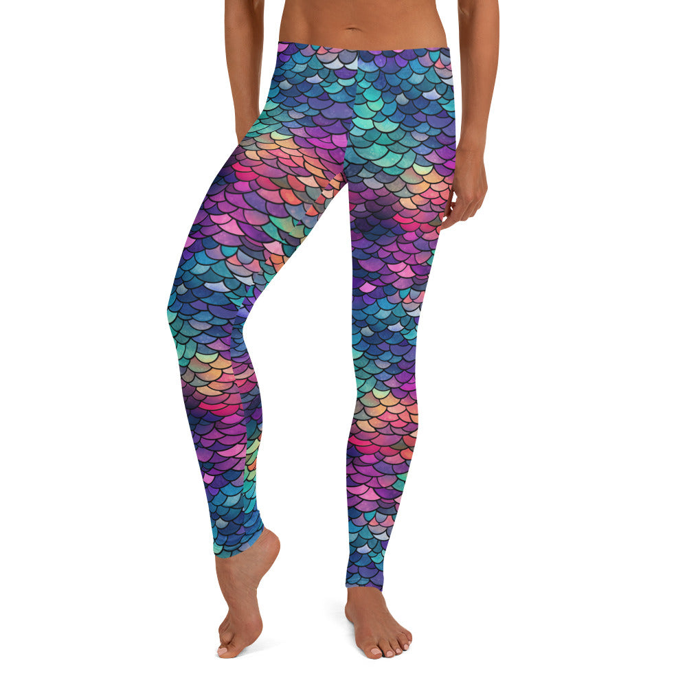 Rainbow Mermaid Women's Leggings - Sunshine on the Seas