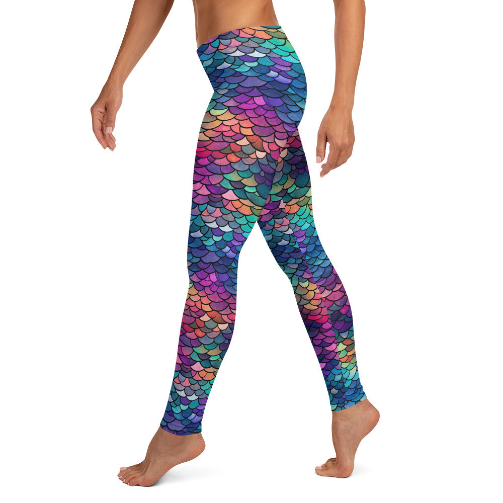 Rainbow Mermaid Women's Leggings - Sunshine on the Seas