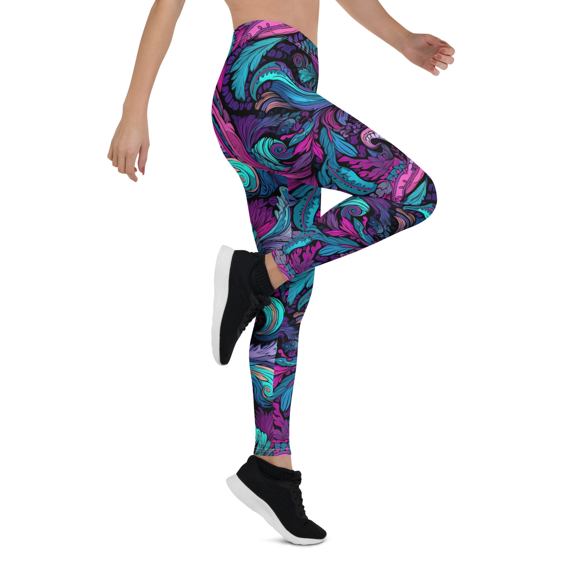 Paisley Womens Leggings - Sunshine on the Seas