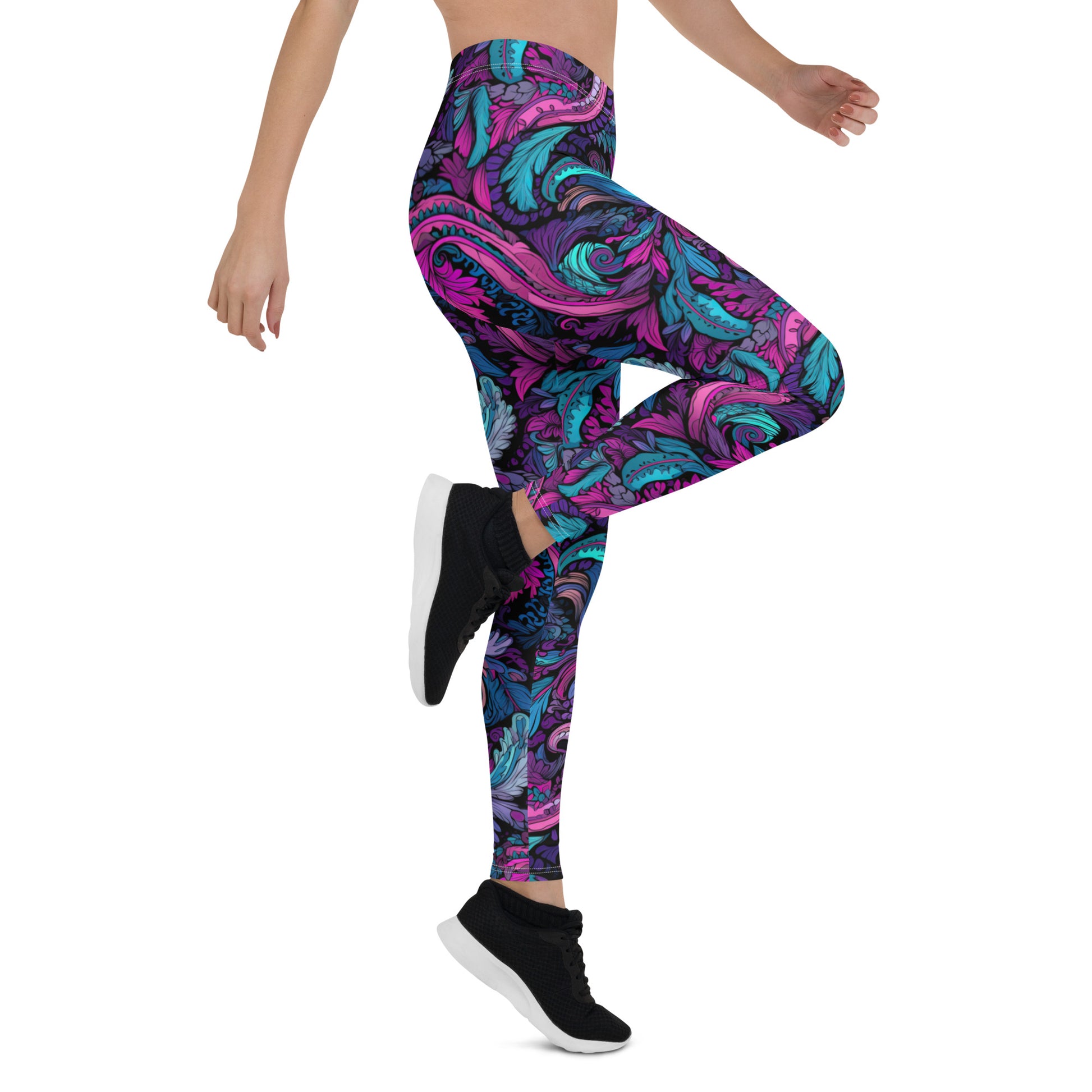 Paisley Womens Leggings - Sunshine on the Seas