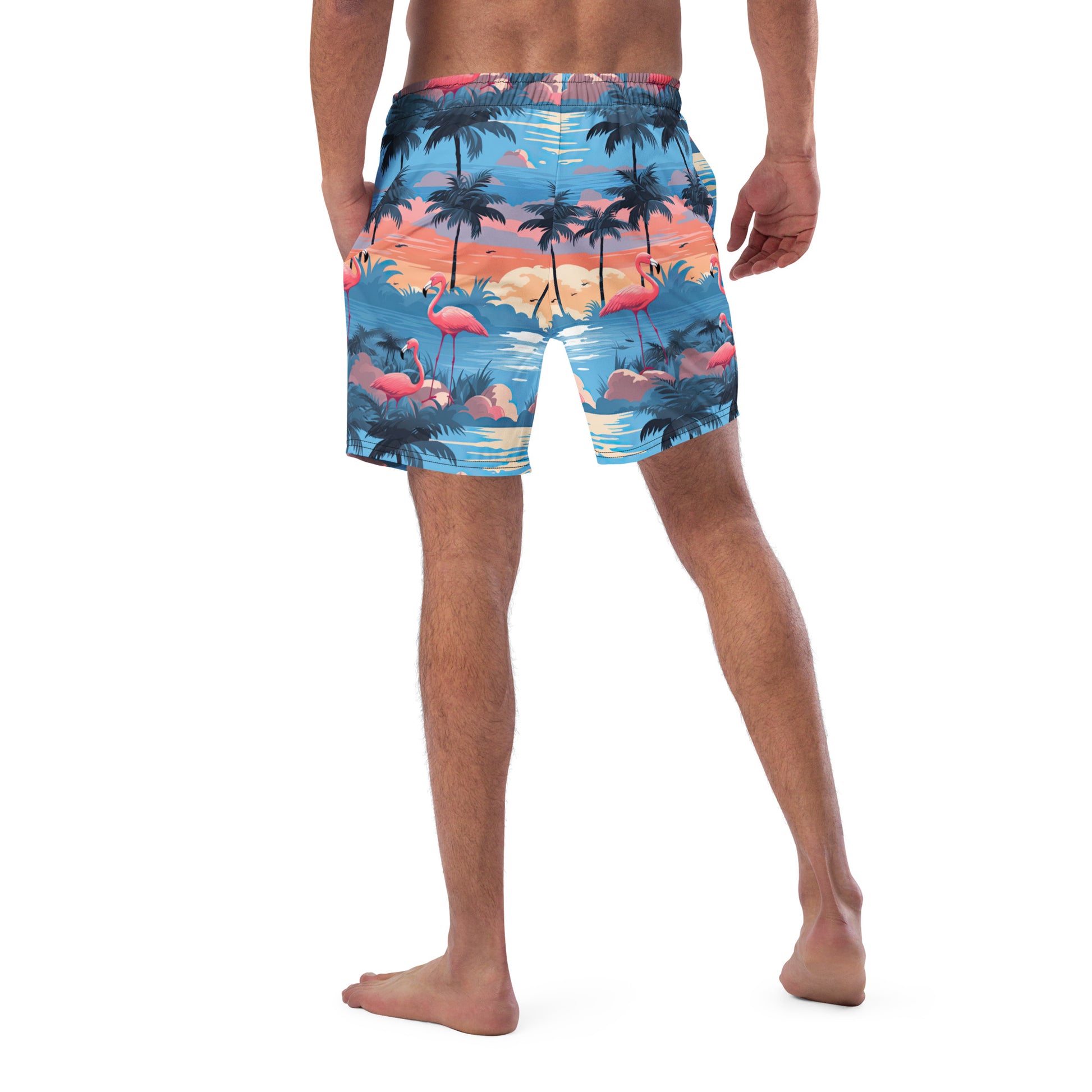 Flamigos Men's Swim Trunks - Sunshine on the Seas