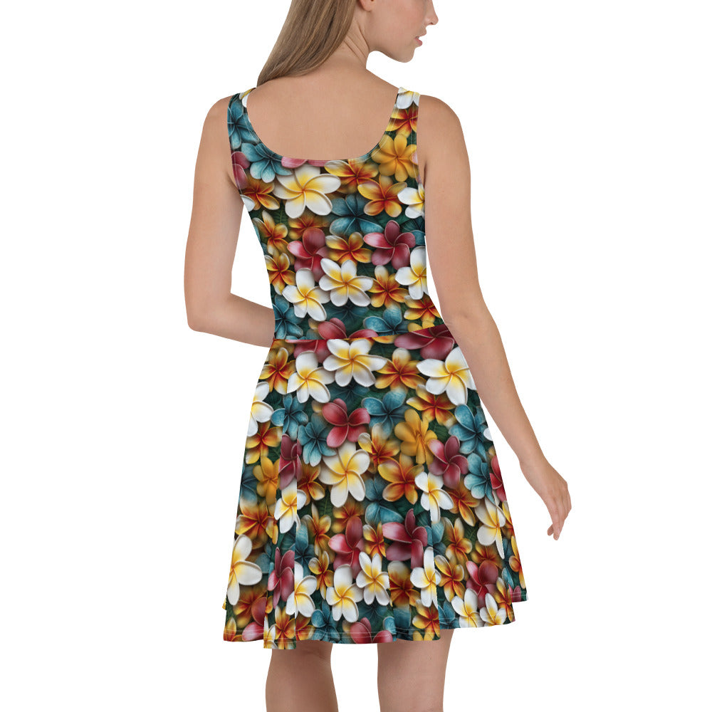 Plumeria Skater Dress - Sunshine on the Seas