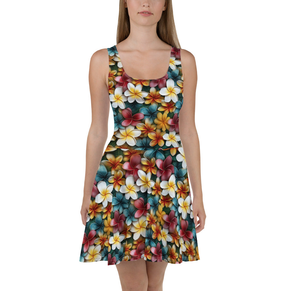 Plumeria Skater Dress - Sunshine on the Seas