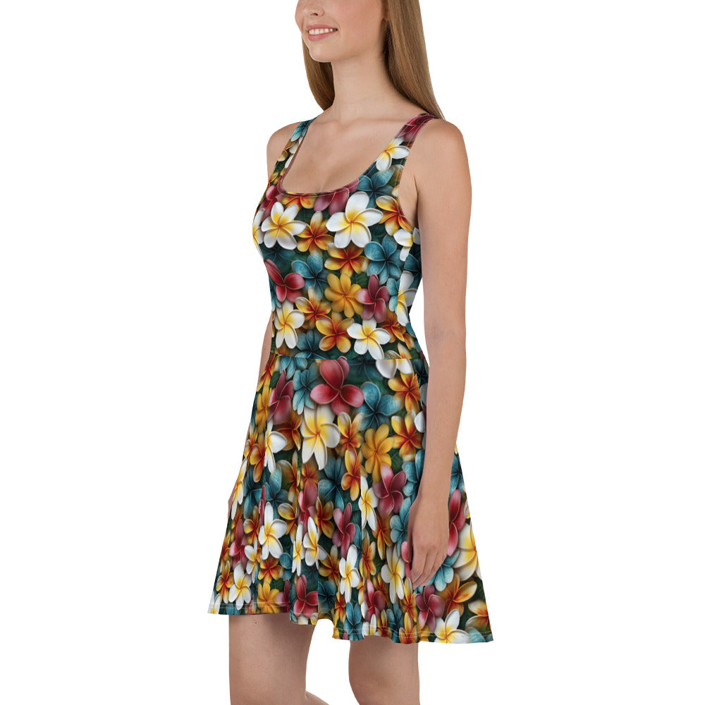 Plumeria Skater Dress - Sunshine on the Seas