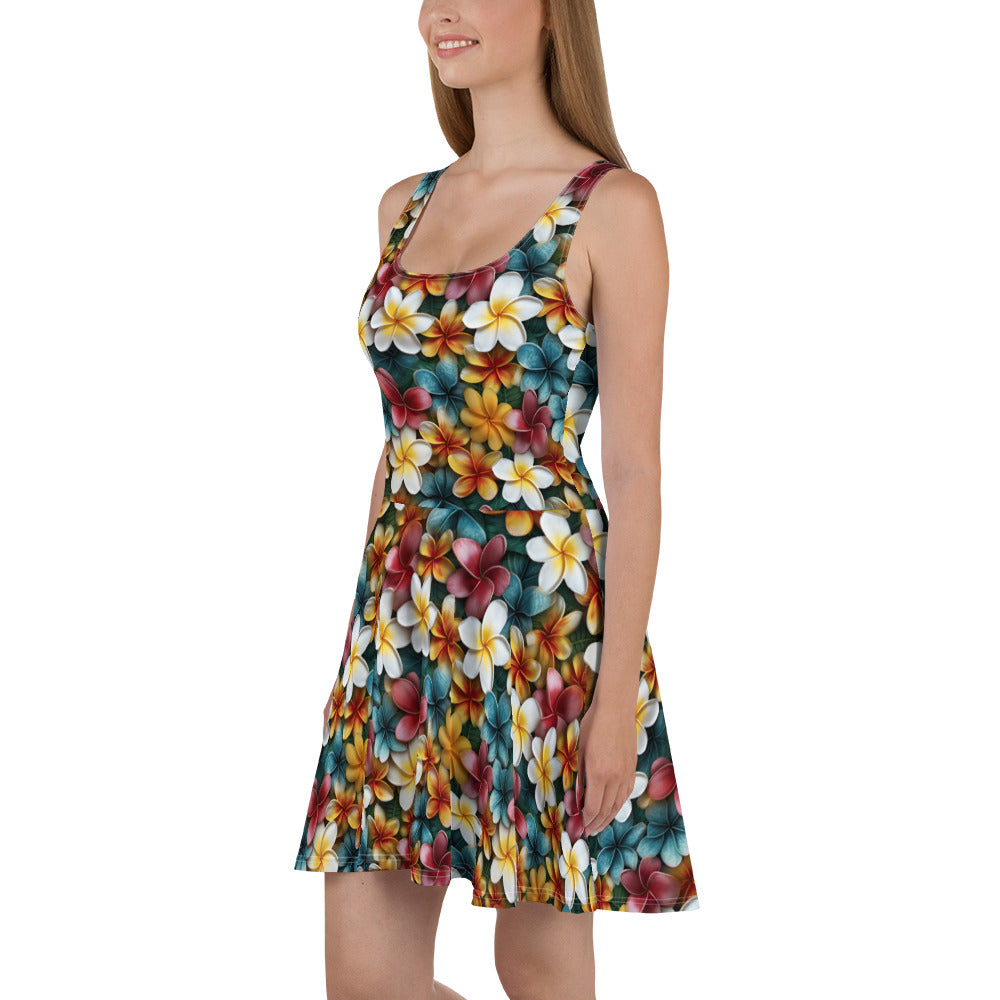 Plumeria Skater Dress - Sunshine on the Seas