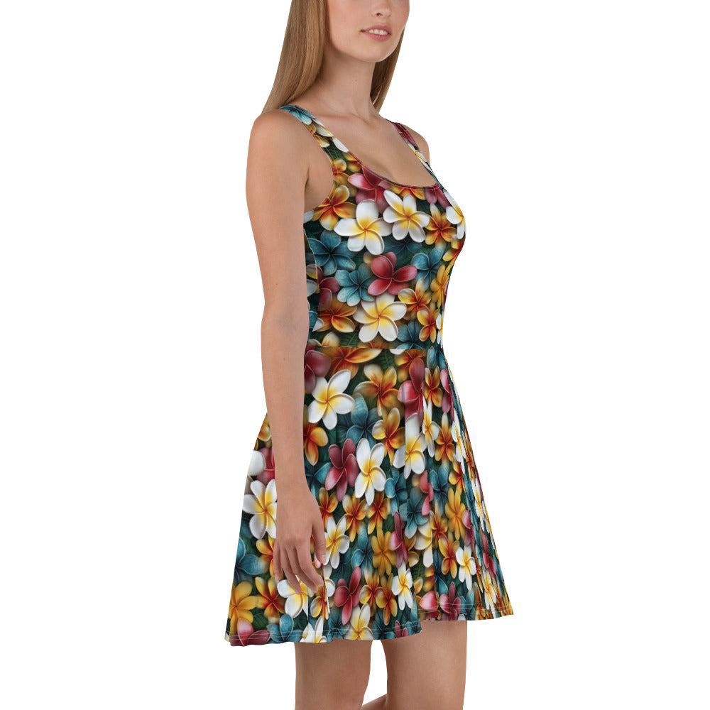 Plumeria Skater Dress - Sunshine on the Seas