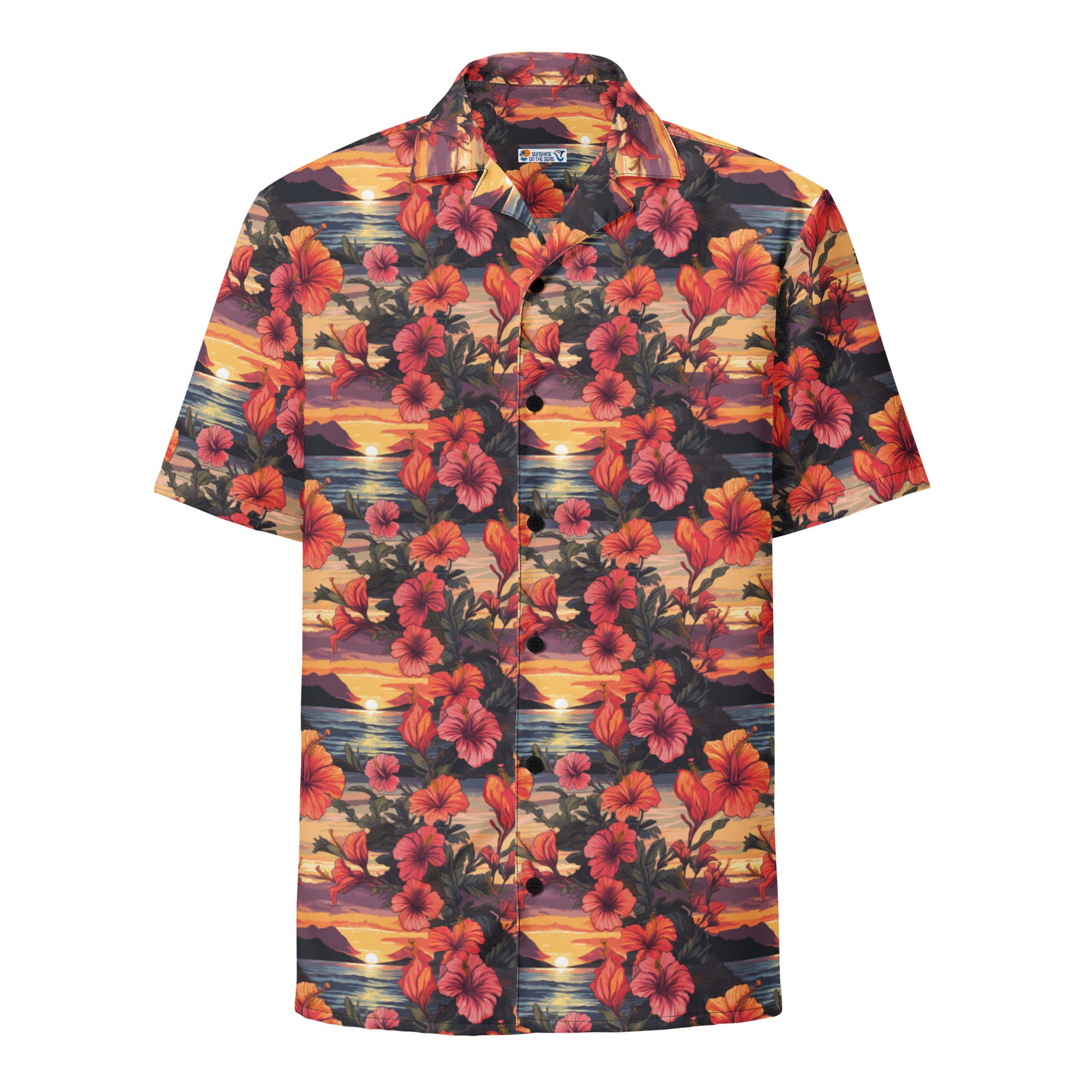 Hibiscus Sunset Unisex Hawaiian Shirt