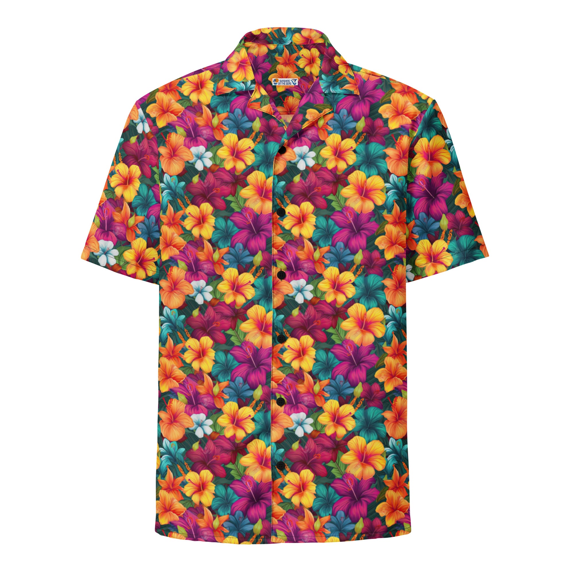 Colorful Hibiscus Unisex Hawaiian Shirt