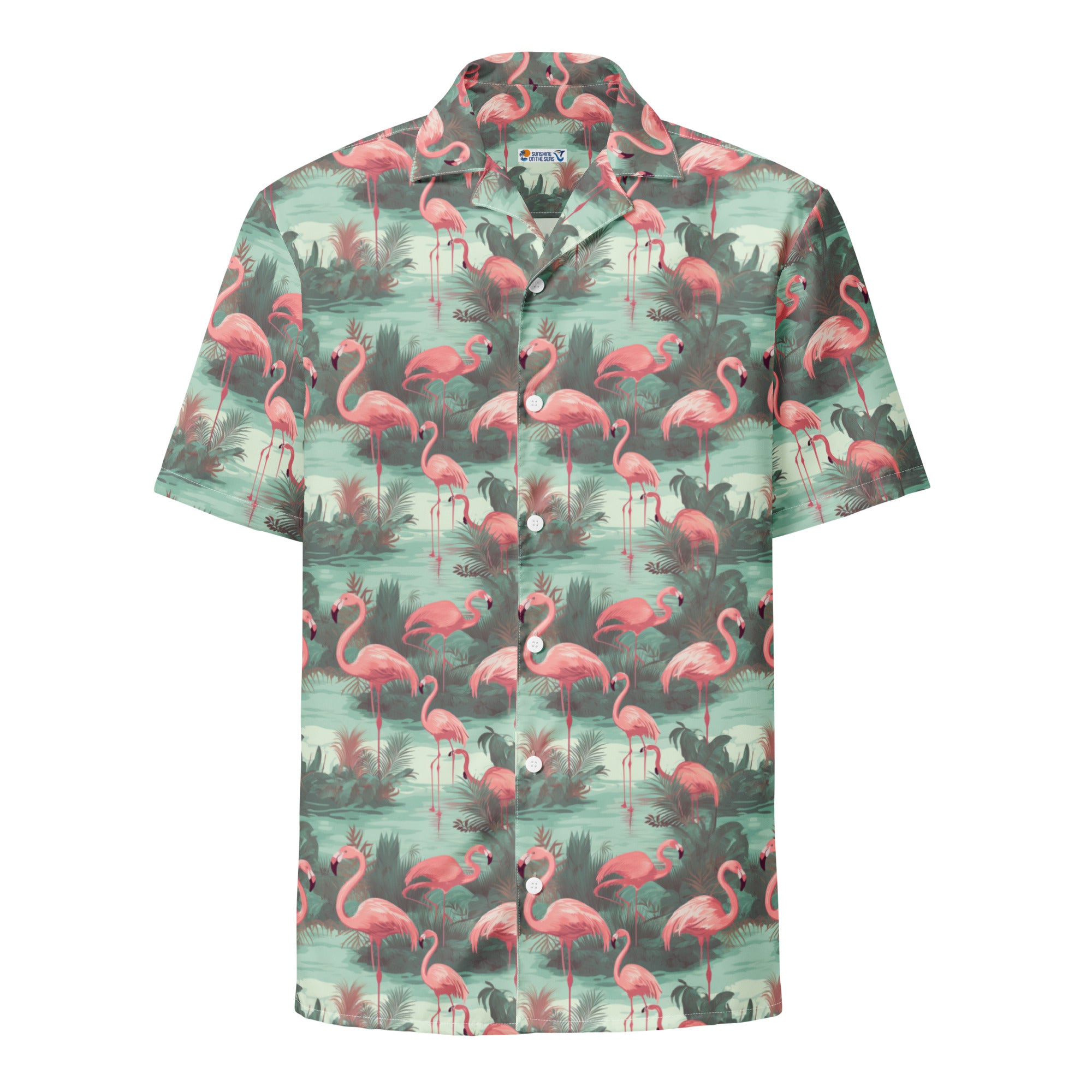 Pink Flamingos Unisex Hawaiian Shirt