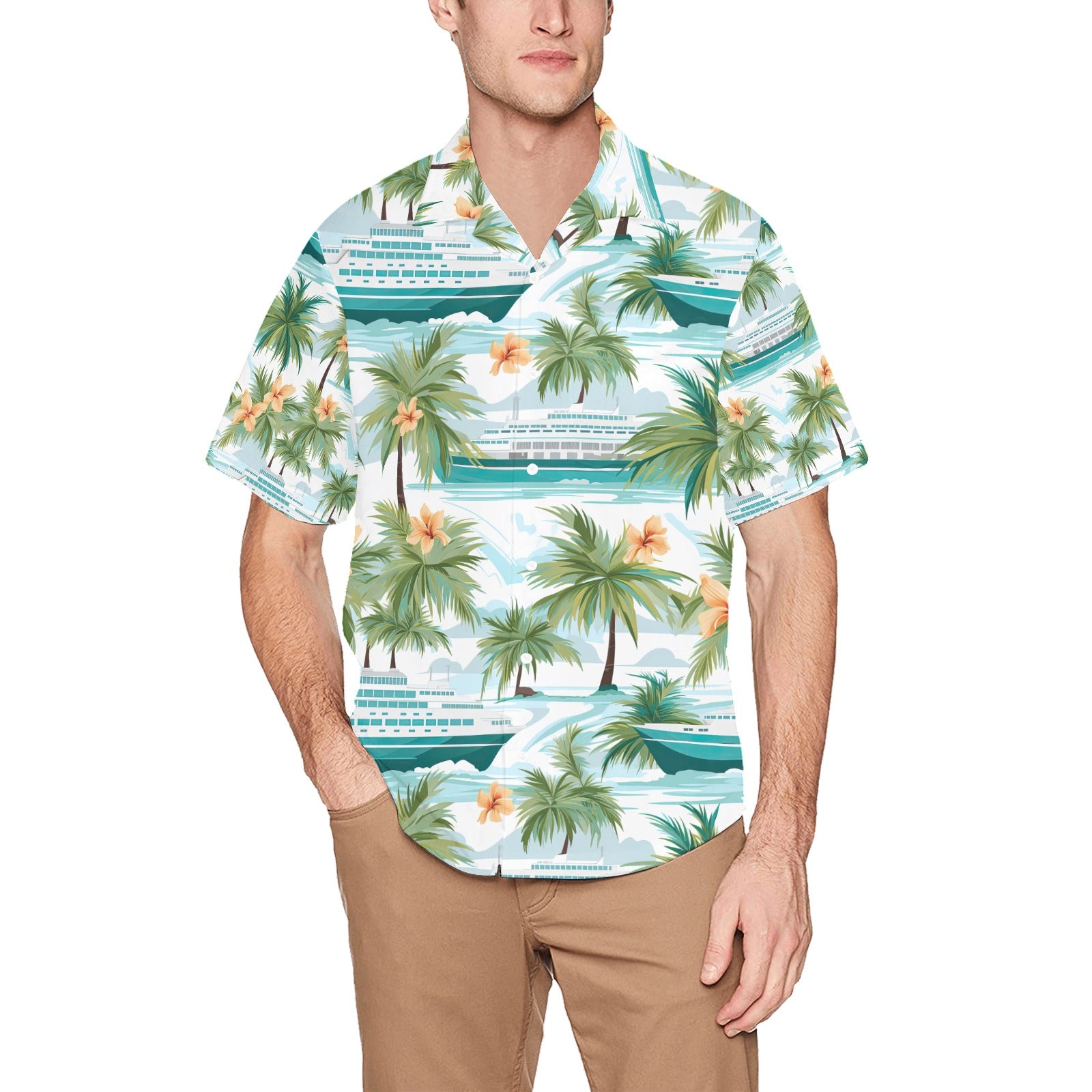Cruise Ship Men's Hawaiian Shirt
