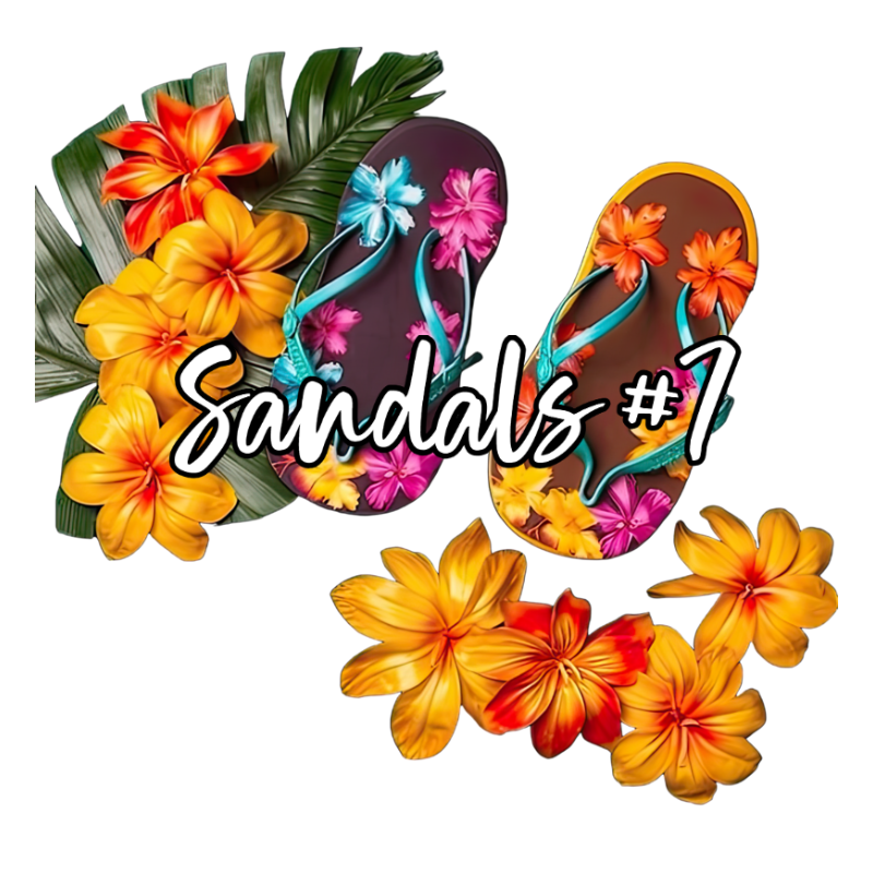 Custom Personalized Tropical Sandals Cruise Door Magnets - Sunshine on the Seas