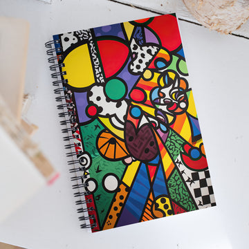 Abstract Spiral notebook