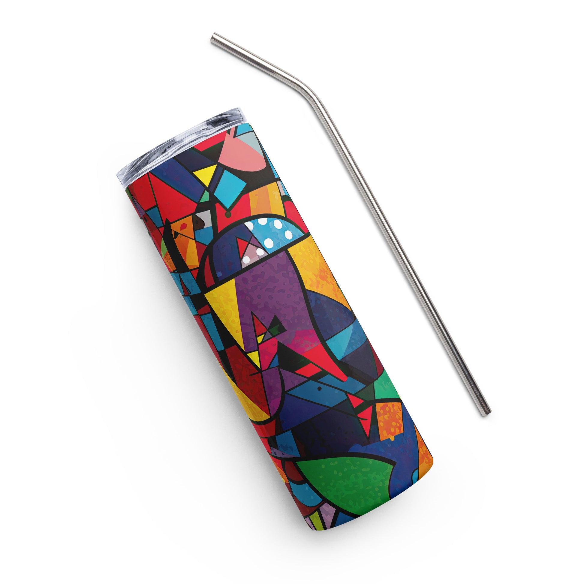 Abstract Stainless steel tumbler - Sunshine on the Seas