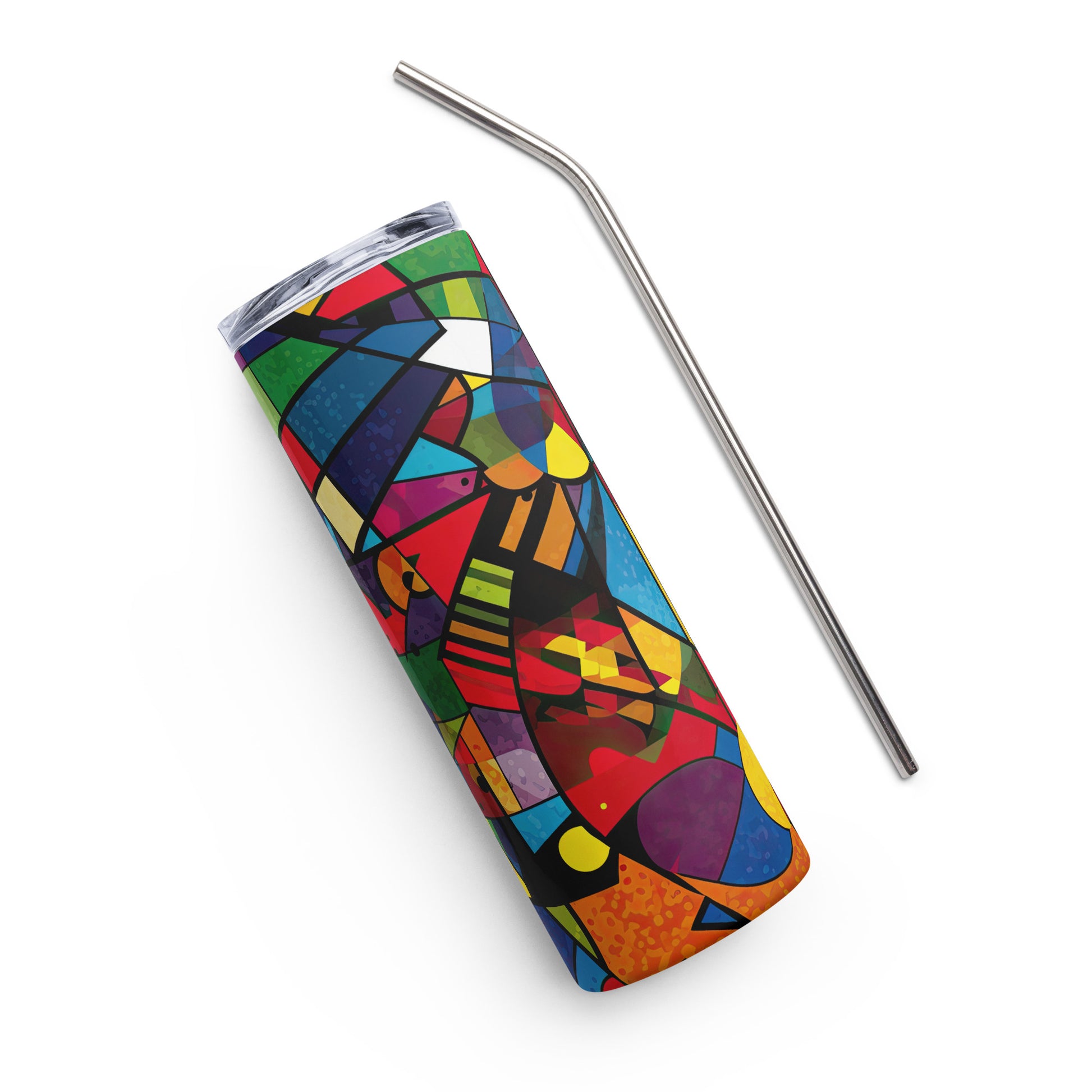 Abstract Stainless steel tumbler - Sunshine on the Seas